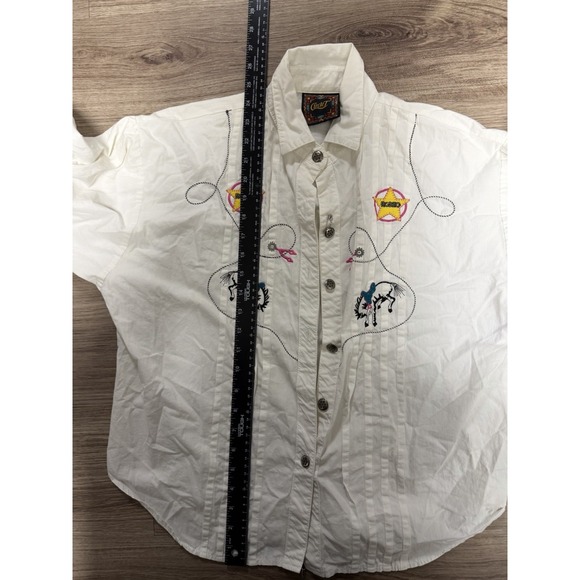 Women's Circle T Rodeo Western Shirt 22x25 Vintage - Picture 3 of 5